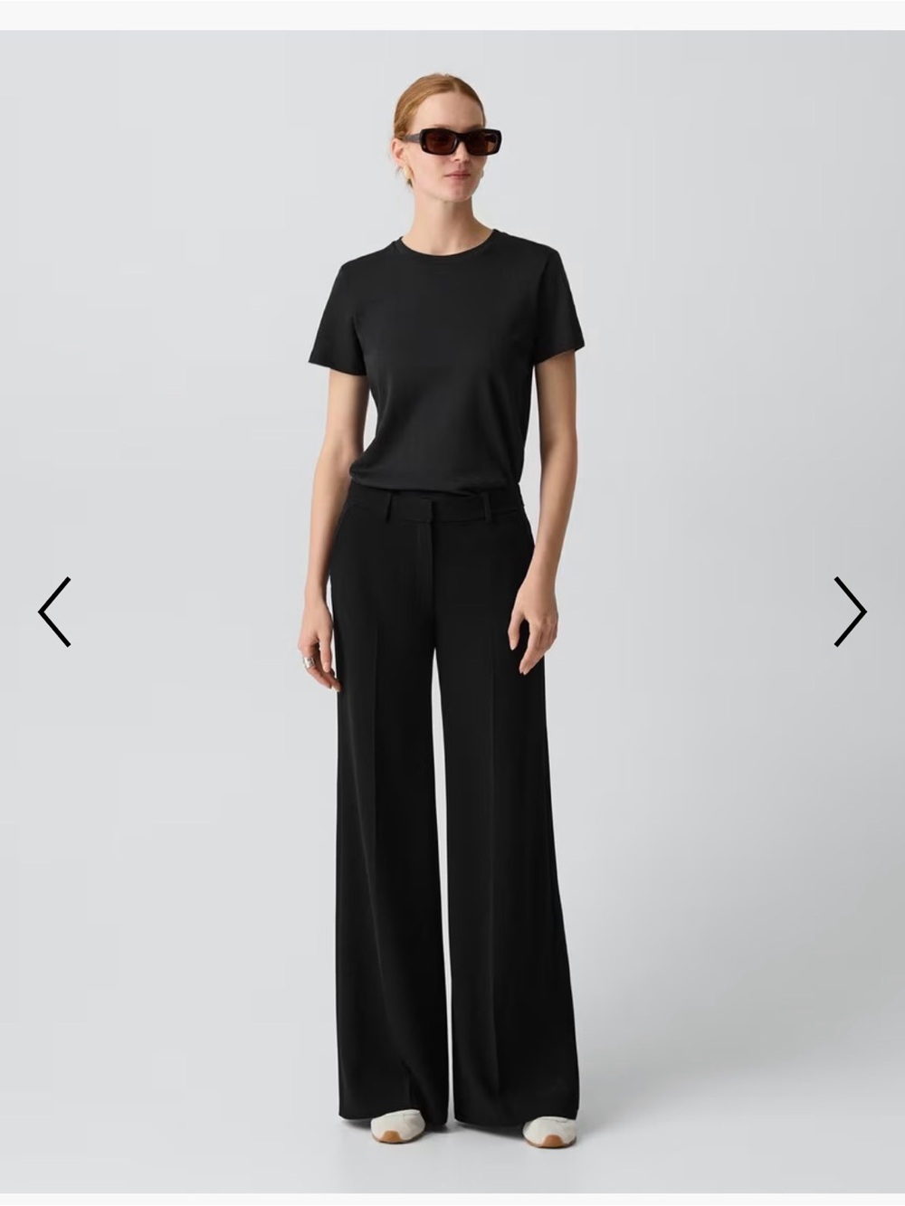 Theory Black Crepe Trouser Dress Pants